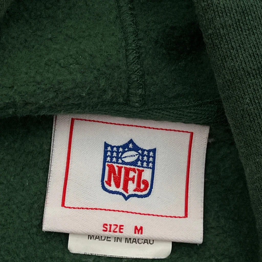 Packers Nfl Football Hoodie - Medium Green Cotton - Image 3