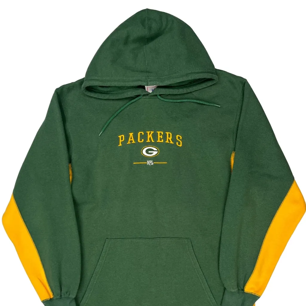 Packers Nfl Football Hoodie - Medium Green Cotton - Image 4