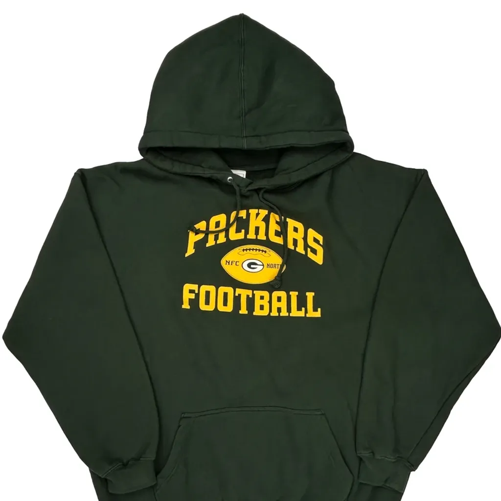 Packers Nfl Hoodie - XL Green Cotton - Image 4