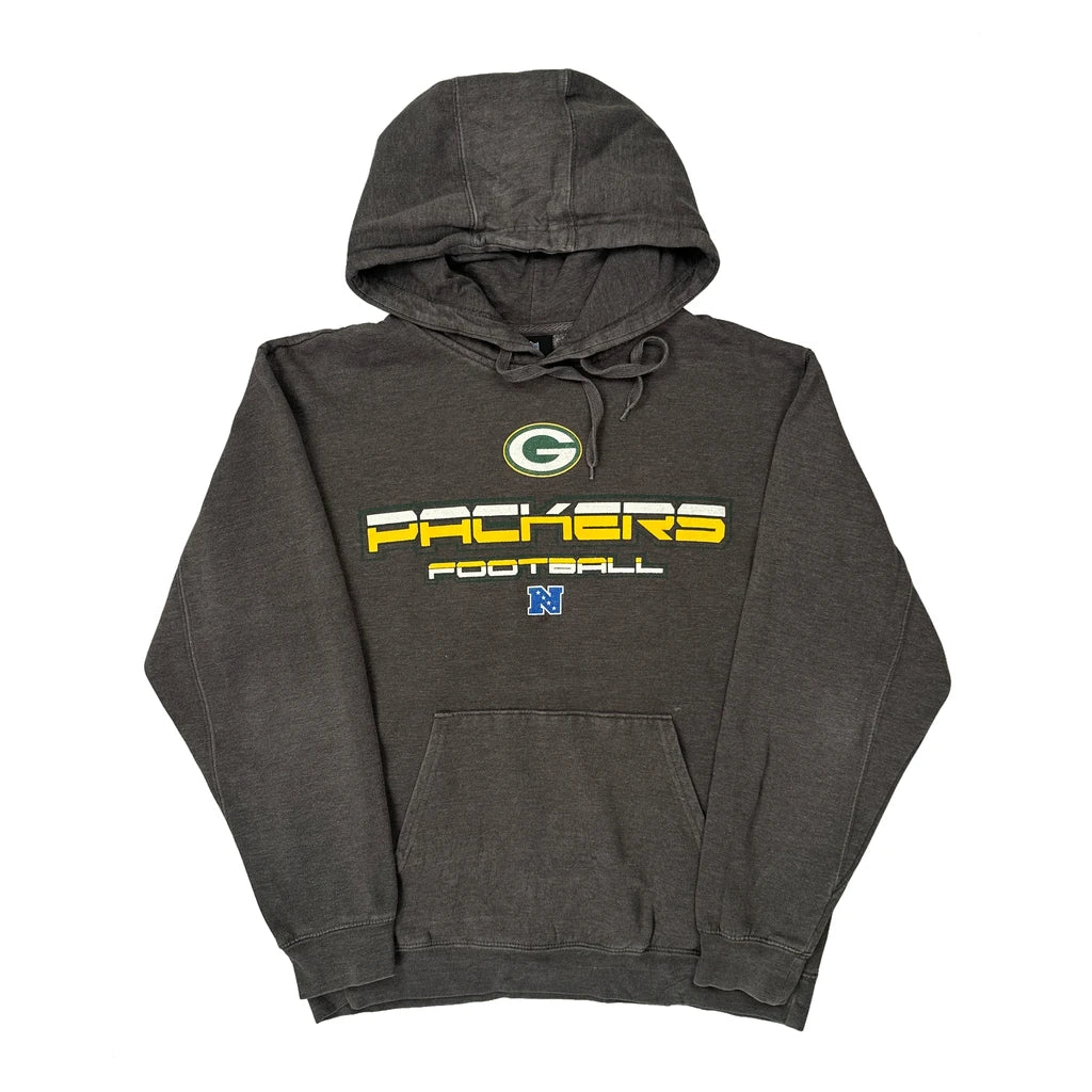 Packers Nfl Hoodie - Large Grey Cotton Blend