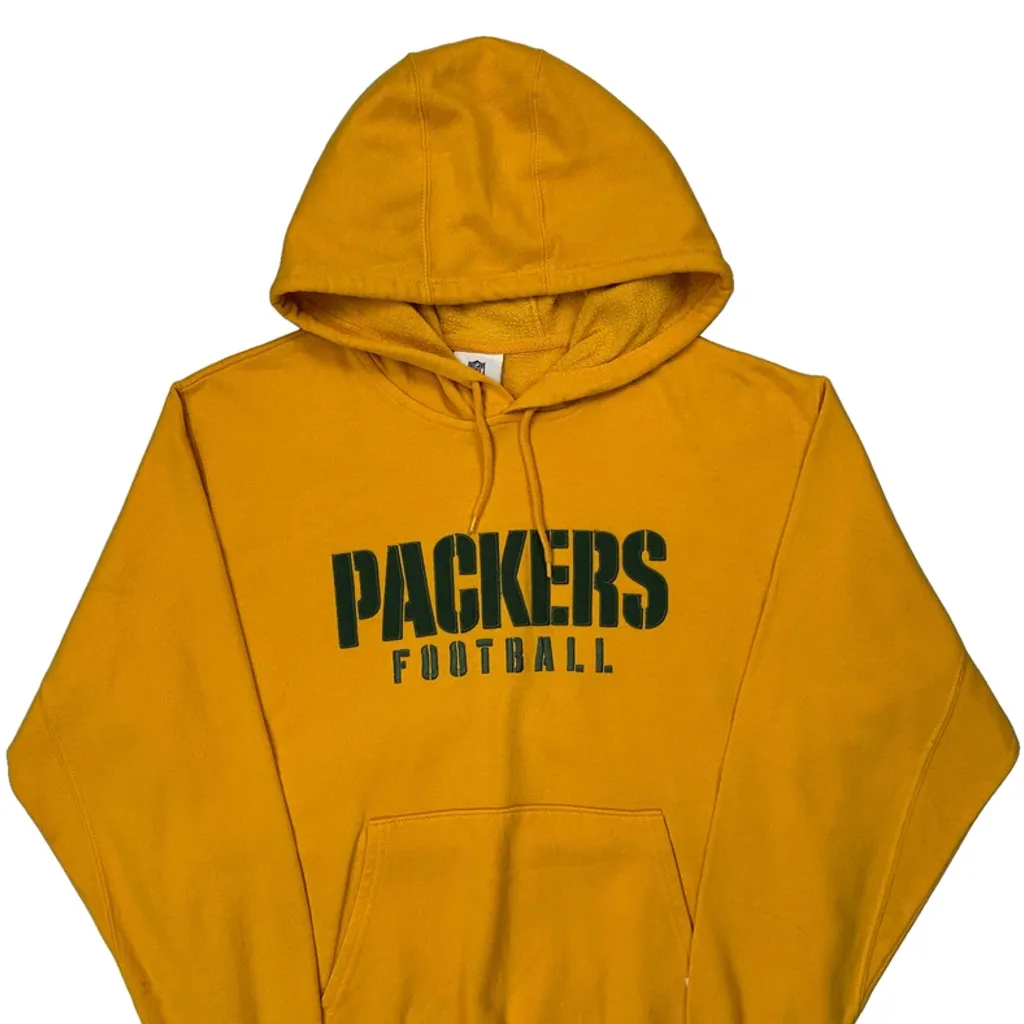 Packers Nfl Hoodie - Large Yellow Cotton - Image 6