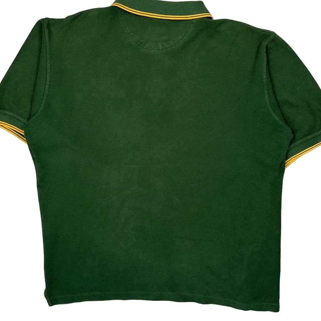 Packers Nfl Football Polo Shirt - Large Green Cotton - Image 6