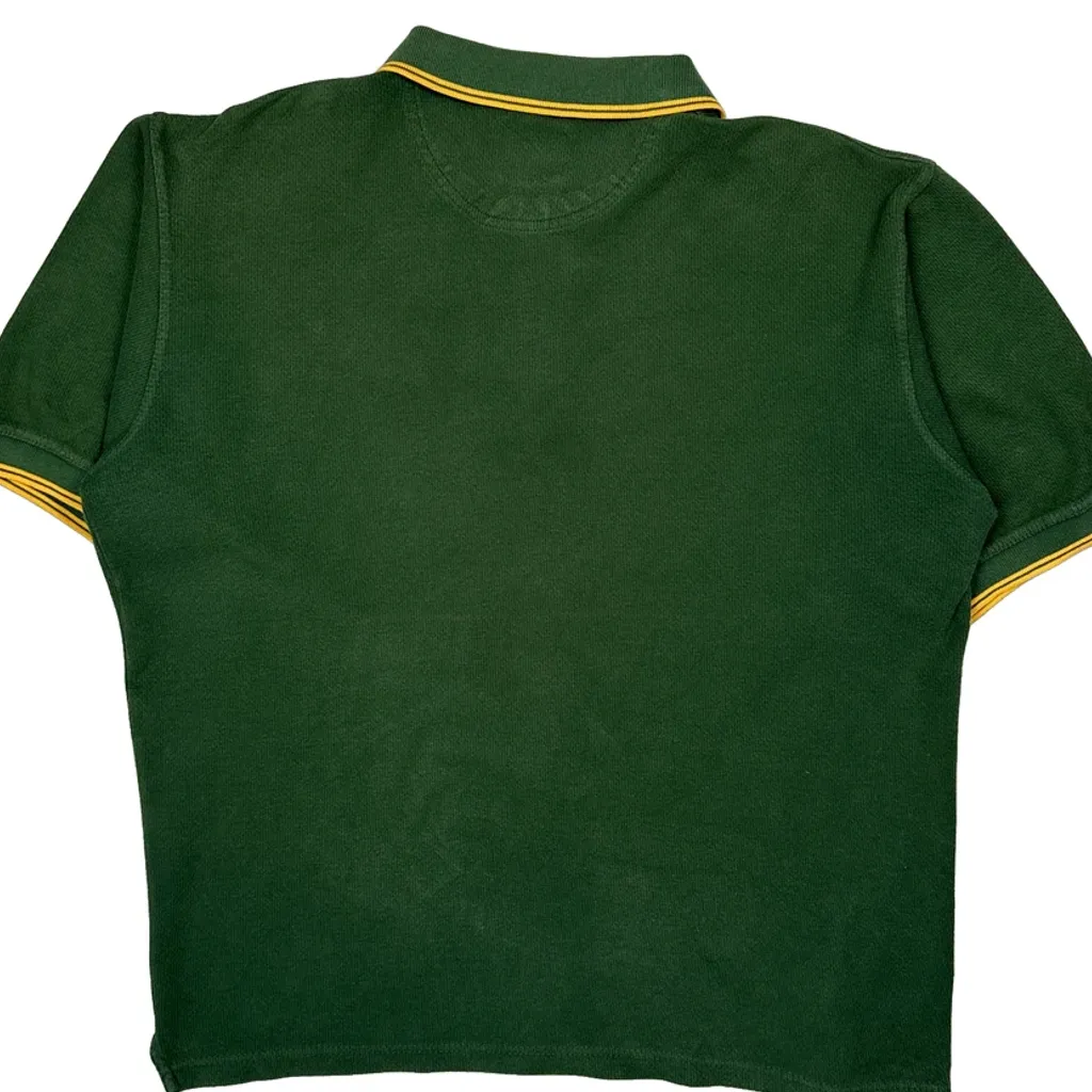 Packers Nfl Football Polo Shirt - Large Green Cotton - Image 7