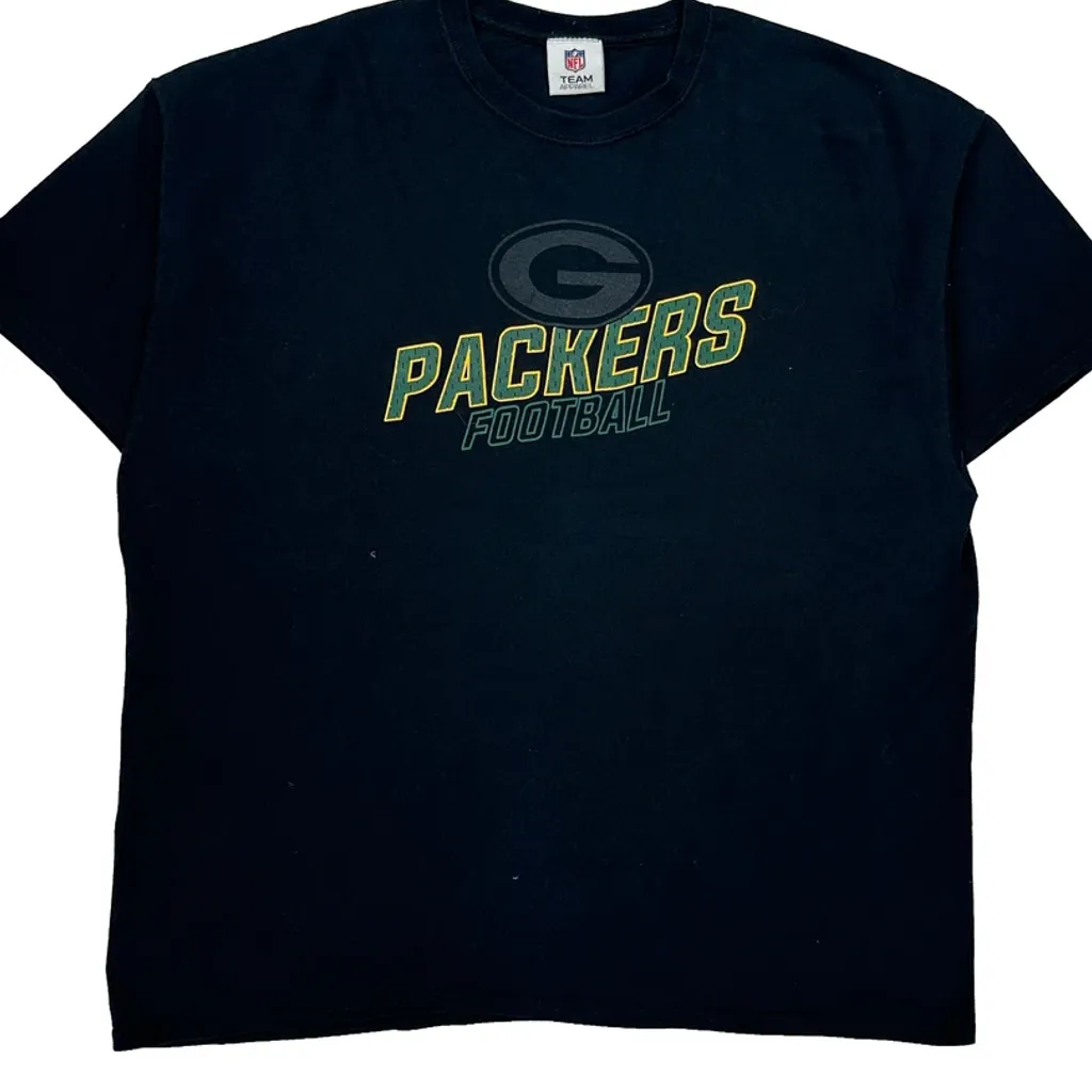 Packers Nfl T-Shirt - XL Black Cotton - Image 5