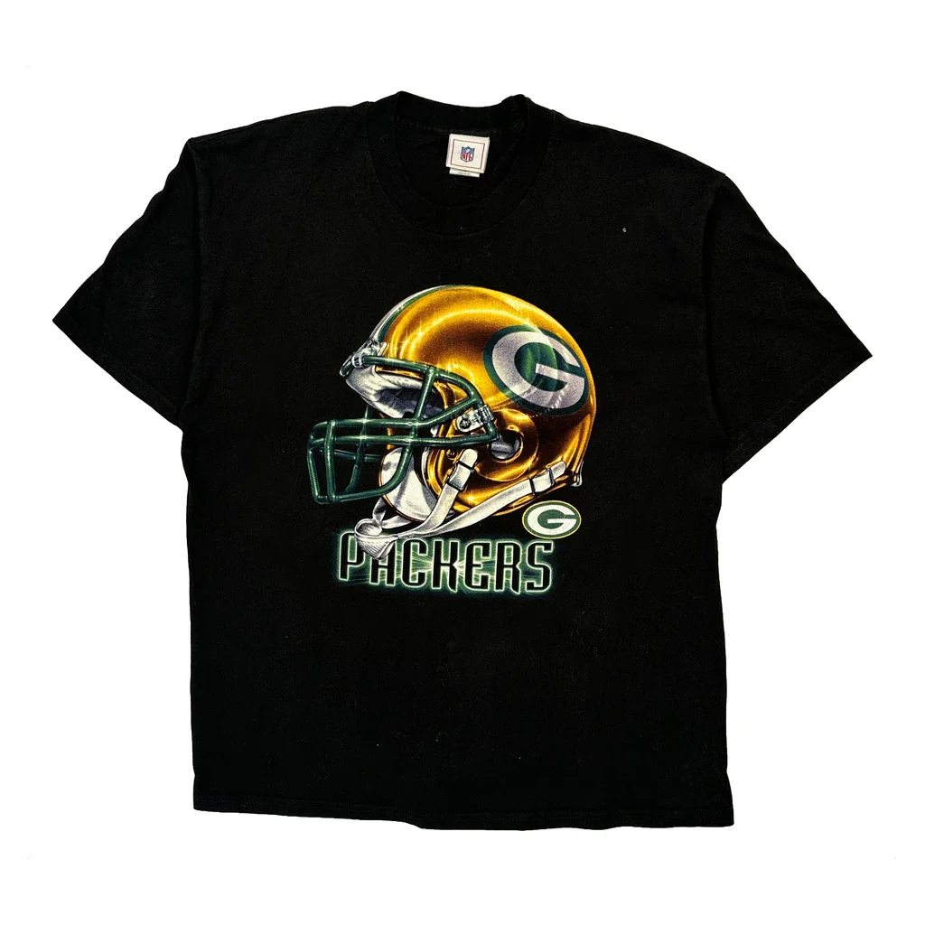 Packers Nfl T-Shirt - XL Black Cotton