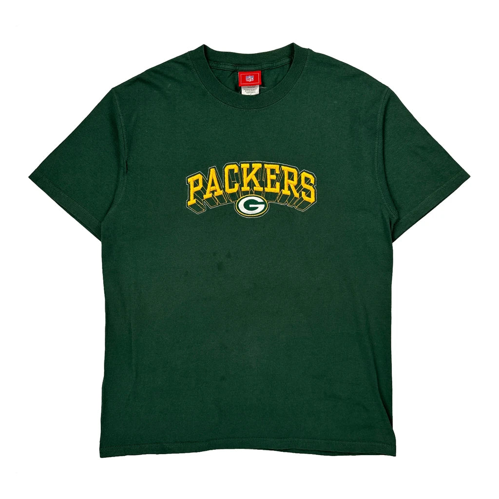 Packers Nfl Football T-Shirt - Medium Green Cotton
