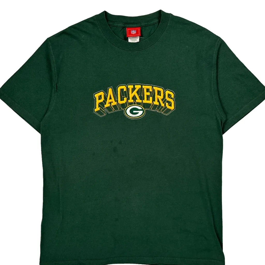 Packers Nfl Football T-Shirt - Medium Green Cotton - Image 5