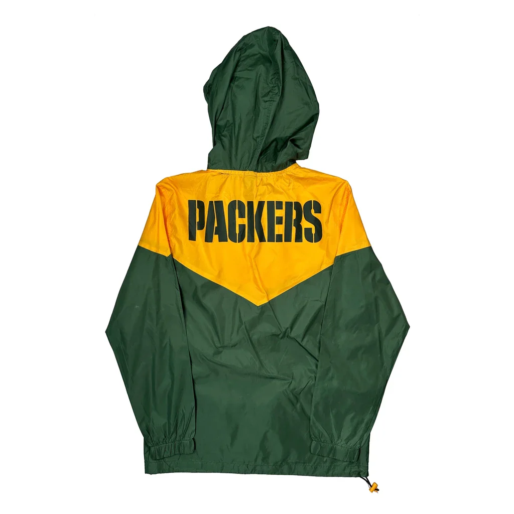 Packers Nfl Football Windbreaker - Small Green Polyester - Image 2