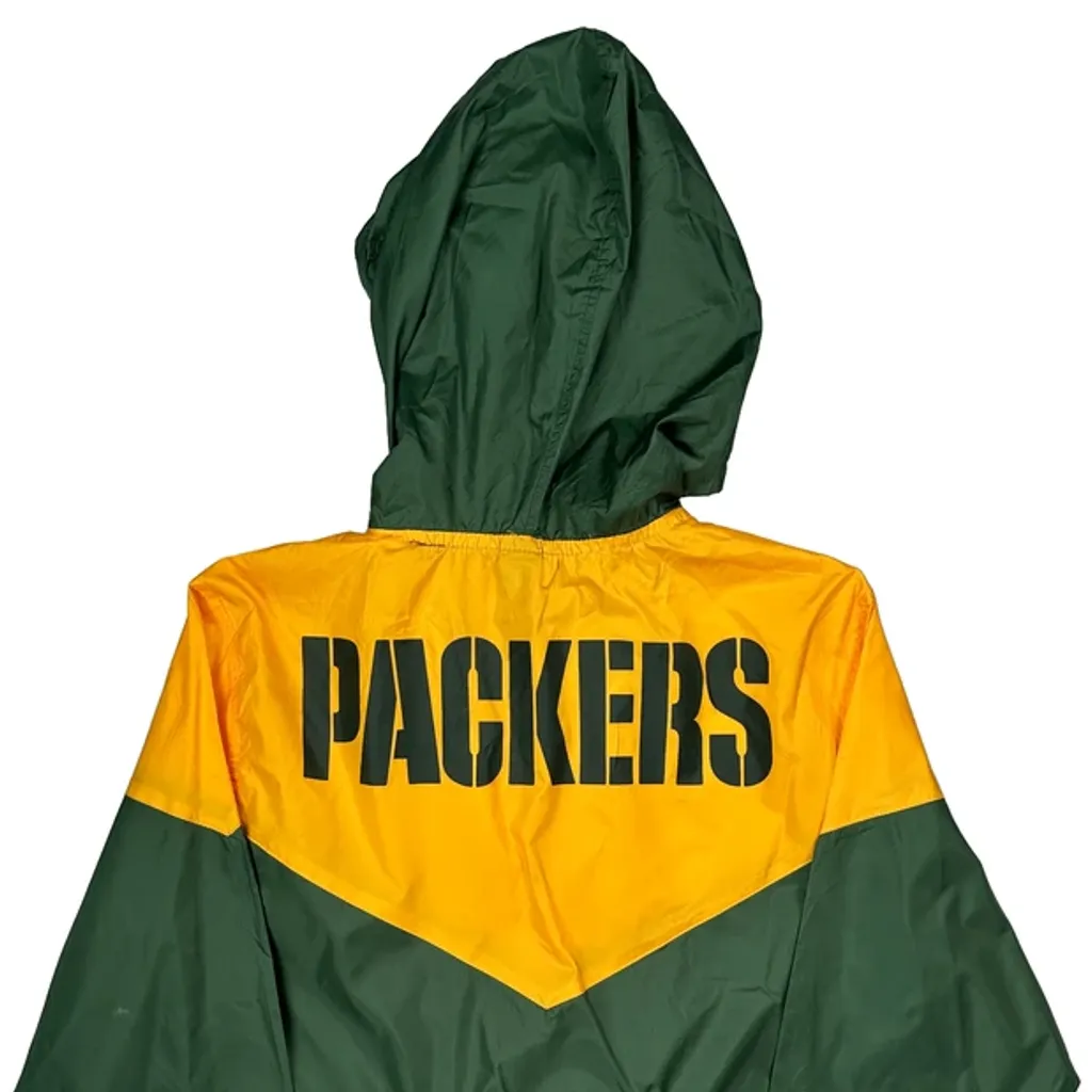 Packers Nfl Football Windbreaker - Small Green Polyester - Image 7