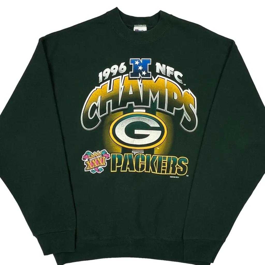Packers Pro Layer Football Sweatshirt - XL Green Cotton Blend - Image 5