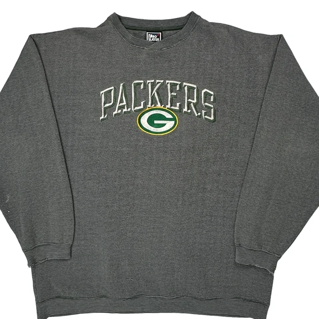Packers Pro Player Nfl Sweatshirt - 2XL Grey Polyester Blend - Image 4