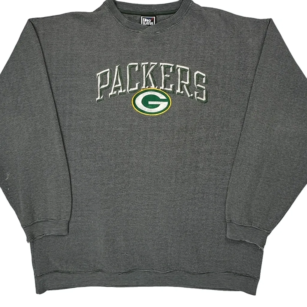 Packers Pro Player Nfl Sweatshirt - 2XL Grey Polyester Blend - Image 5