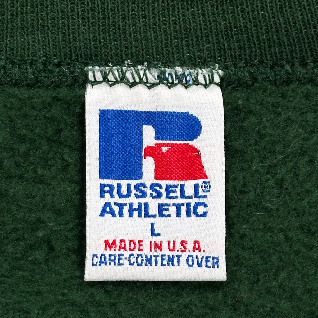 Packers Russell Athletic Nfl Sweatshirt - Large Green Cotton - Image 3