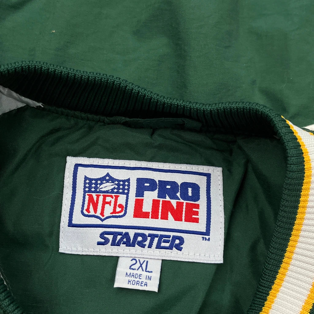 Packers Starter Football Windbreaker - 2XL Green Polyester - Image 3