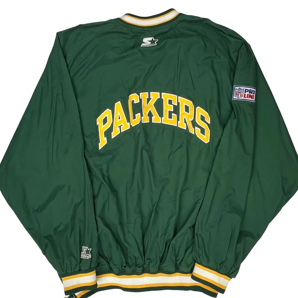 Packers Starter Football Windbreaker - 2XL Green Polyester - Image 7
