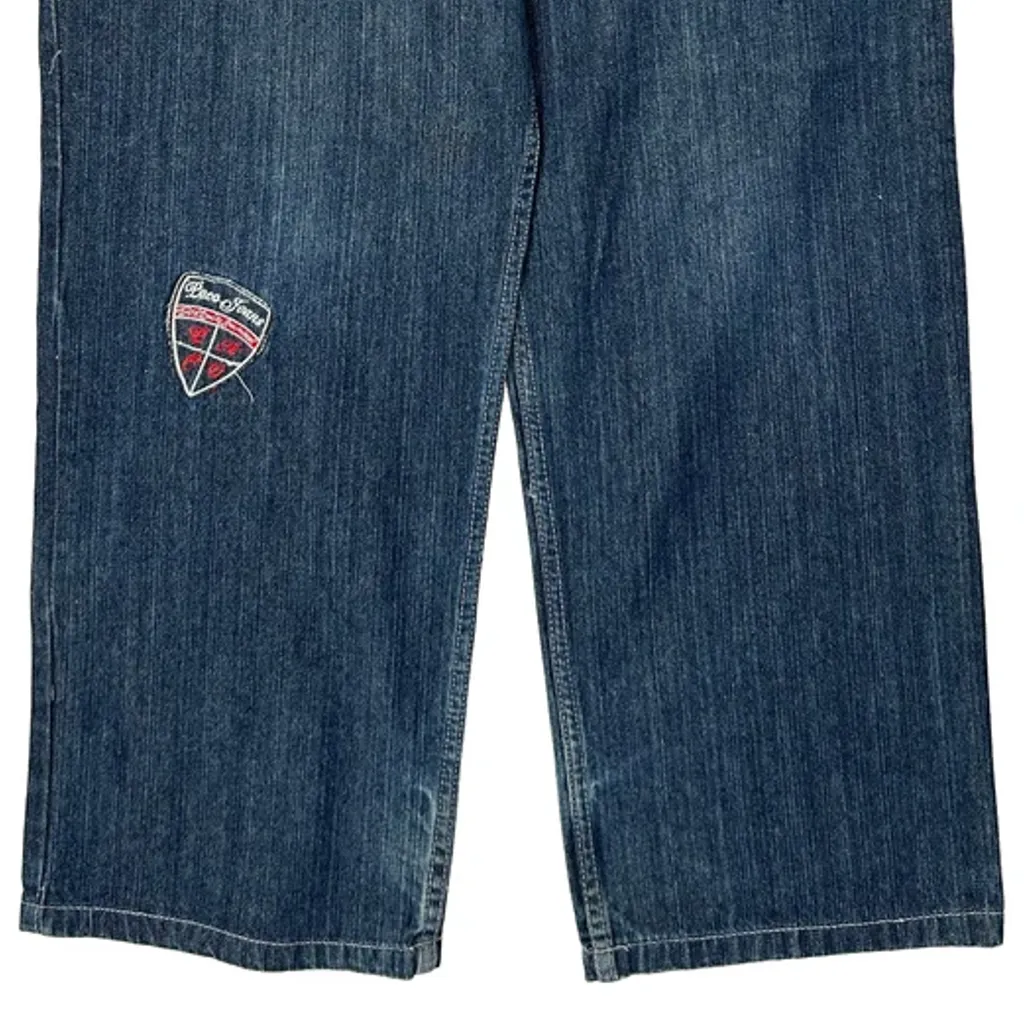 Paco Baggy Graphic Jeans - 32W 40L Blue Cotton - Image 10