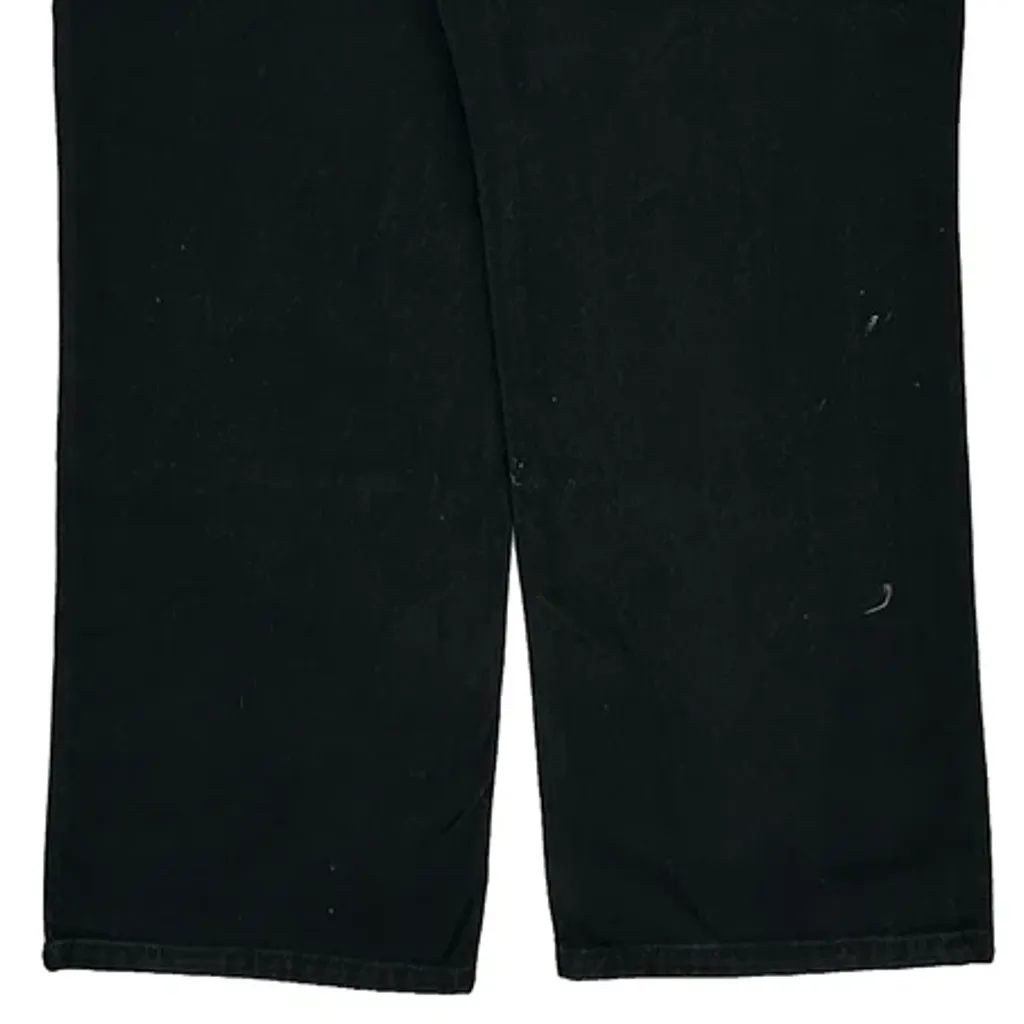 Painted Carhartt Double Knee Carpenter Pants - 33W 30L Black Cotton - Image 8