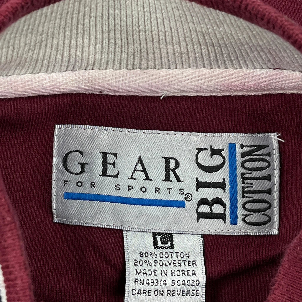 Palm Springs Polo Club Gear Sweatshirt - Large Burgundy Cotton Blend - Image 3