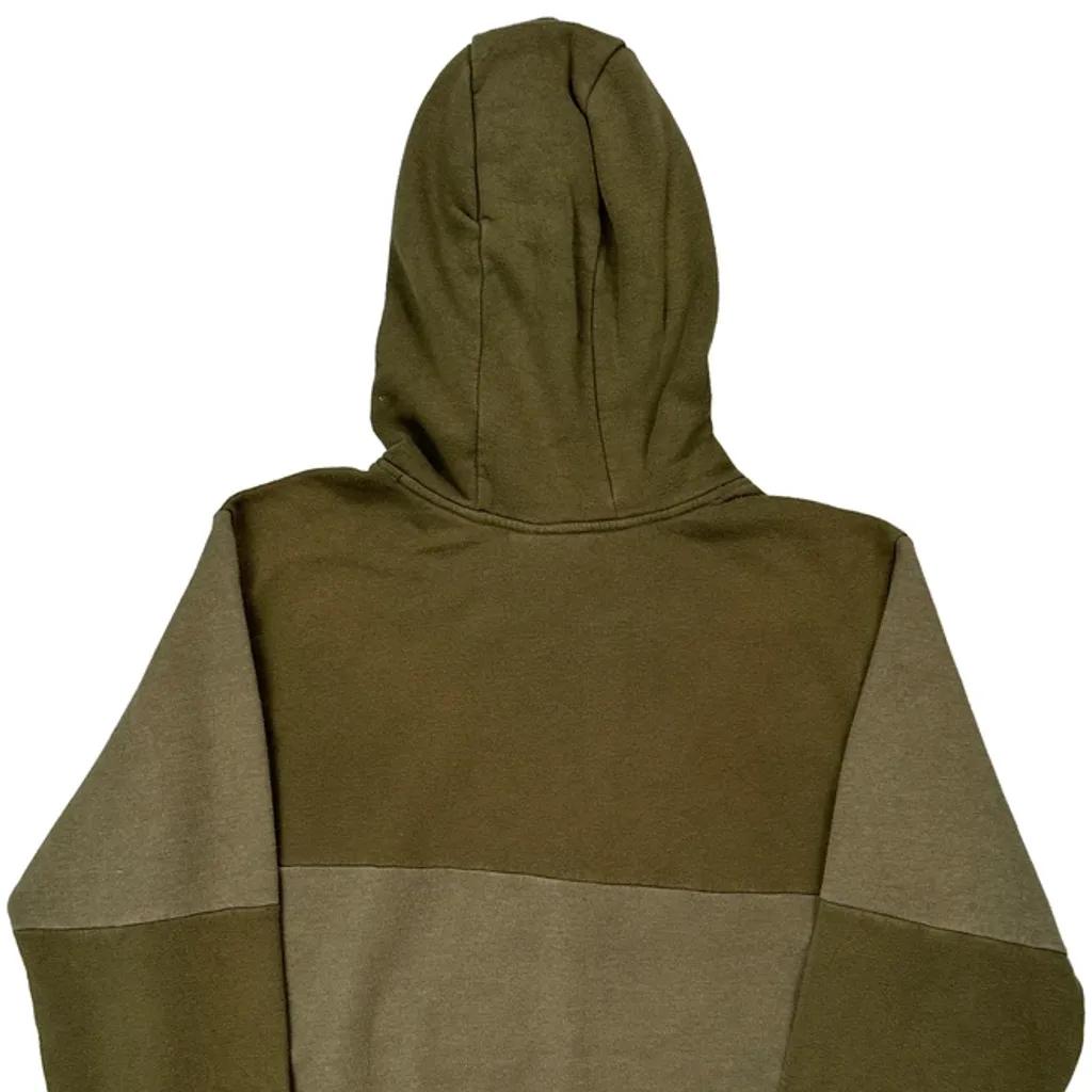 Panelled Umbro Colour Block Hoodie - XL Green Cotton - Image 7