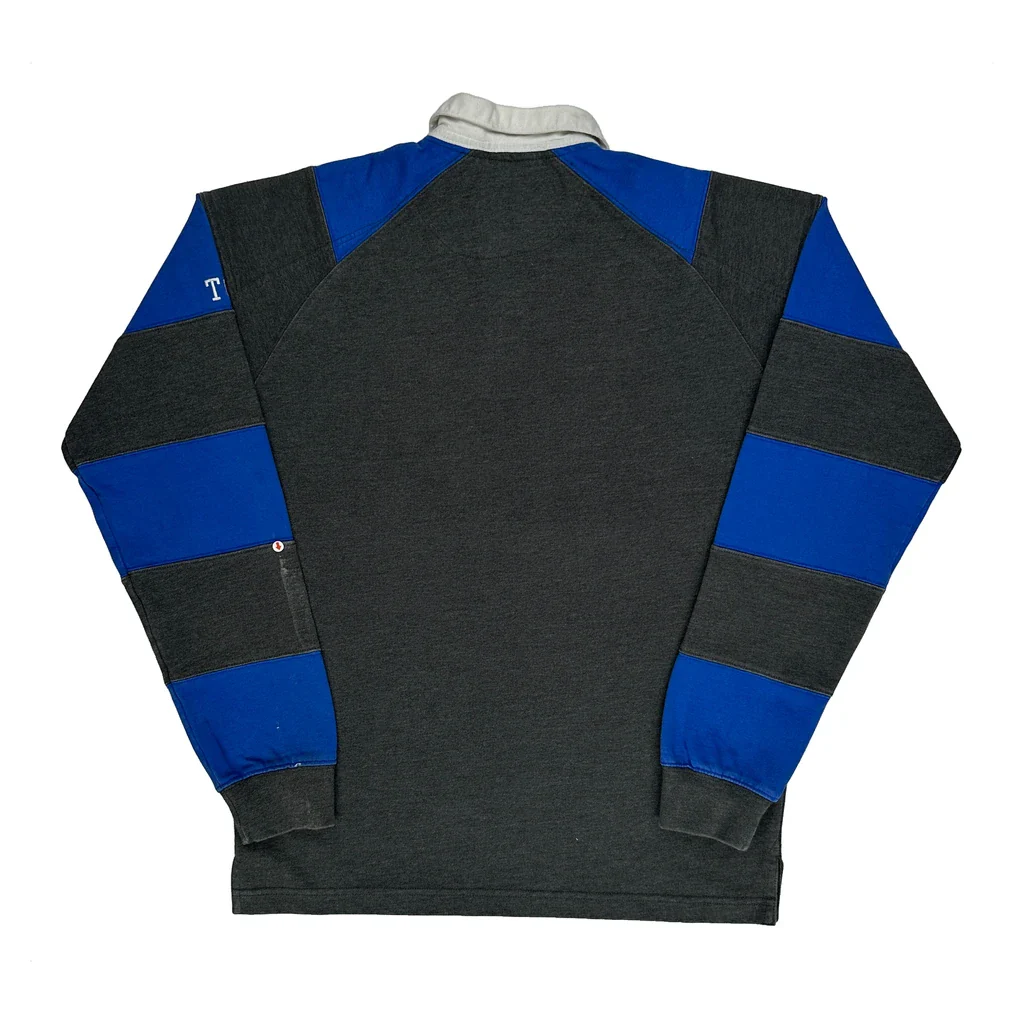 Panthers Pennant Striped Rugby Shirt - Small Blue Cotton - Image 2