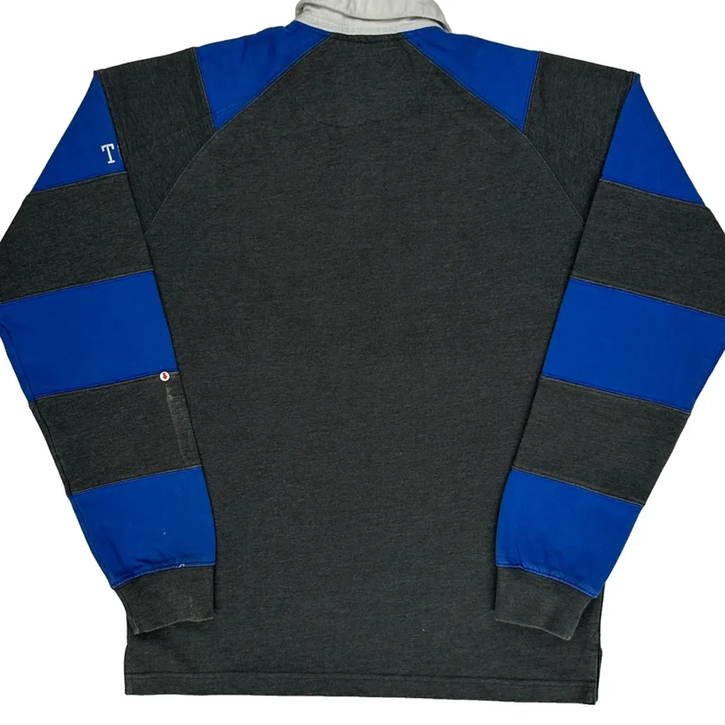 Panthers Pennant Striped Rugby Shirt - Small Blue Cotton - Image 7