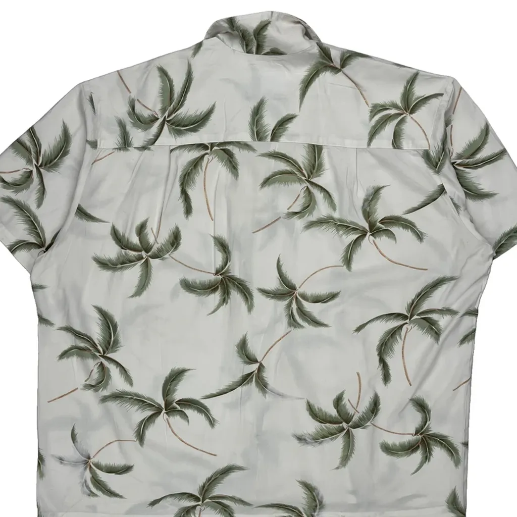 Paradise Found Floral Hawaiian Shirt - 3XL White Cotton - Image 8