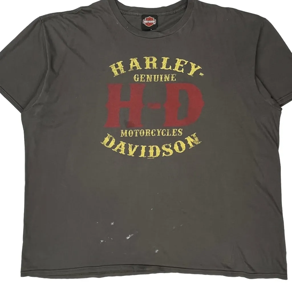 Paradise Harley-Davidson Portland, Or Harley Davidson Graphic T-Shirt - 3XL Grey Cotton - Image 5