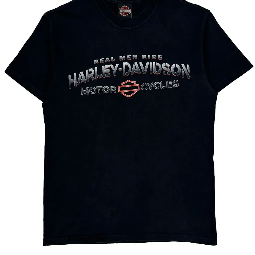 Paradise Hd Harley Davidson Graphic T-Shirt - Medium Black Cotton - Image 4