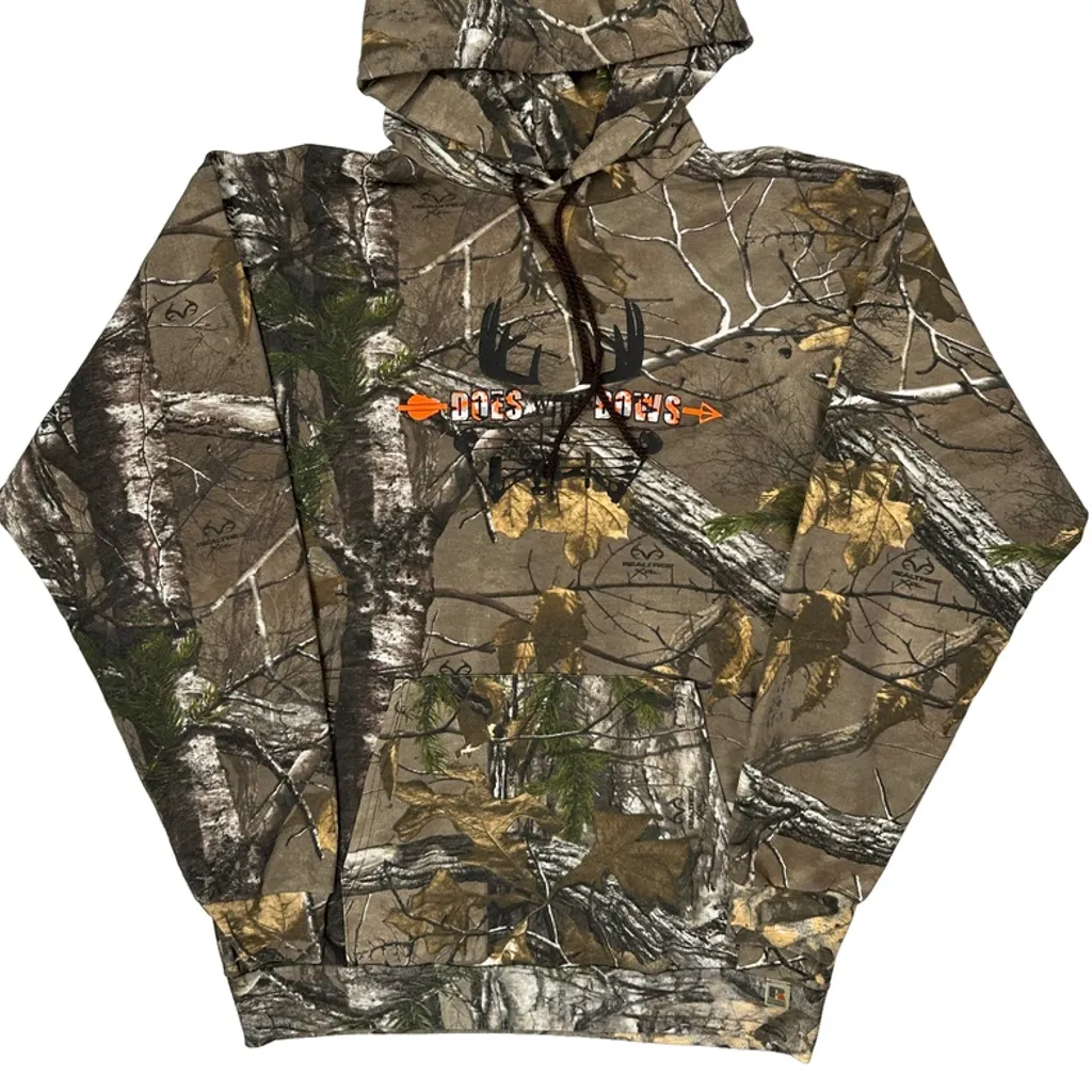 Passion Respect Inspire Dignity Empower Russell Athletic Camo Hoodie - Large Camo Cotton Blend - Image 5