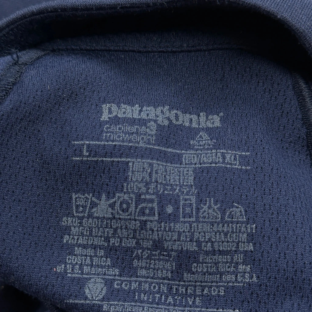 Patagonia 1/4 Zip - Large Blue Polyester - Image 3