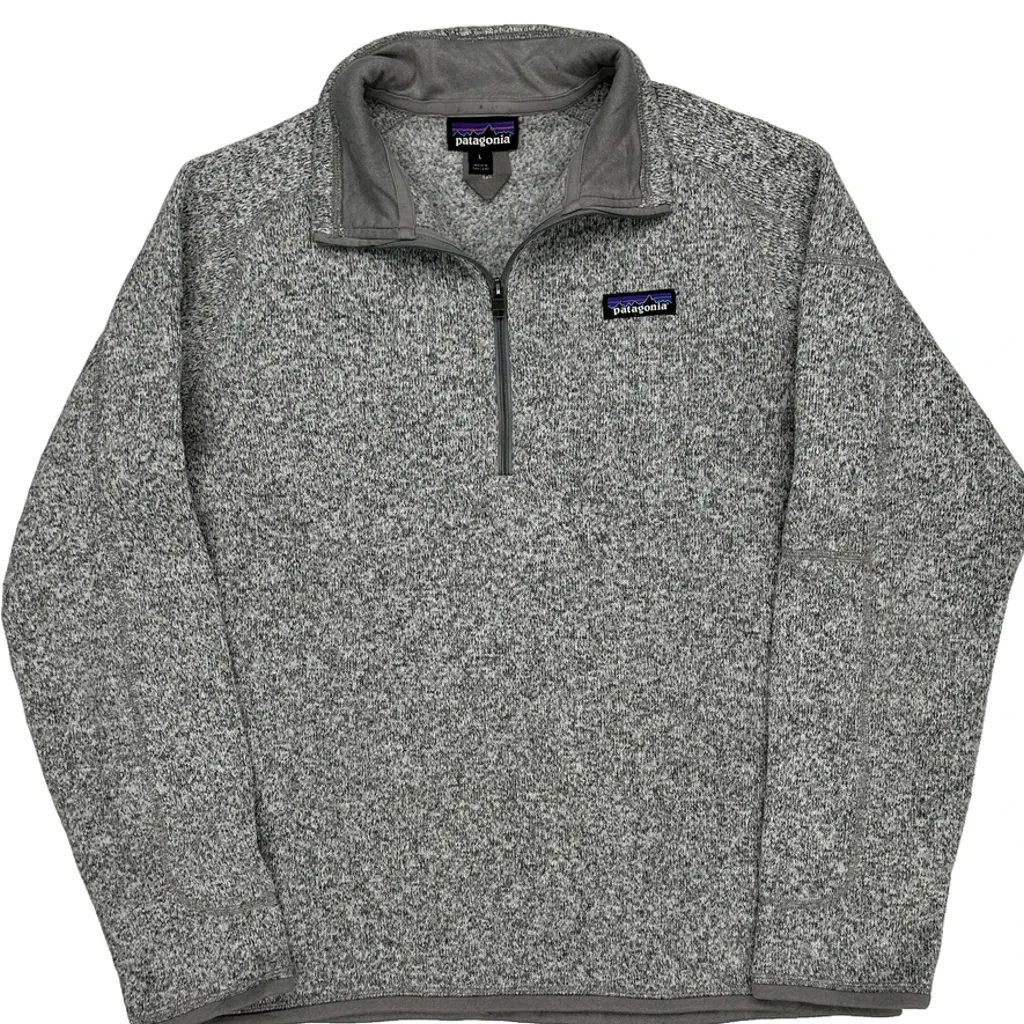 Patagonia 1/4 Zip - Large Gray Polyester - Image 4