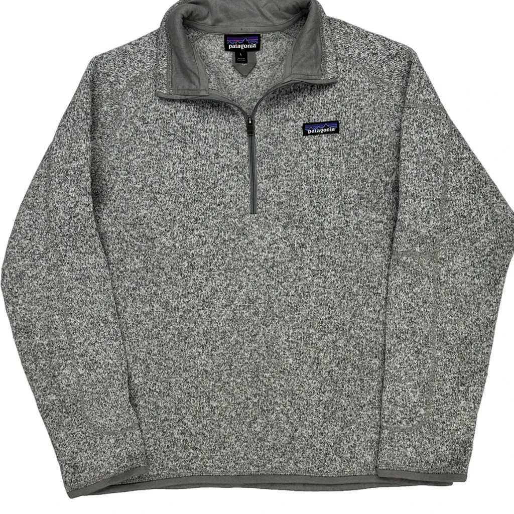 Patagonia 1/4 Zip - Large Gray Polyester - Image 5