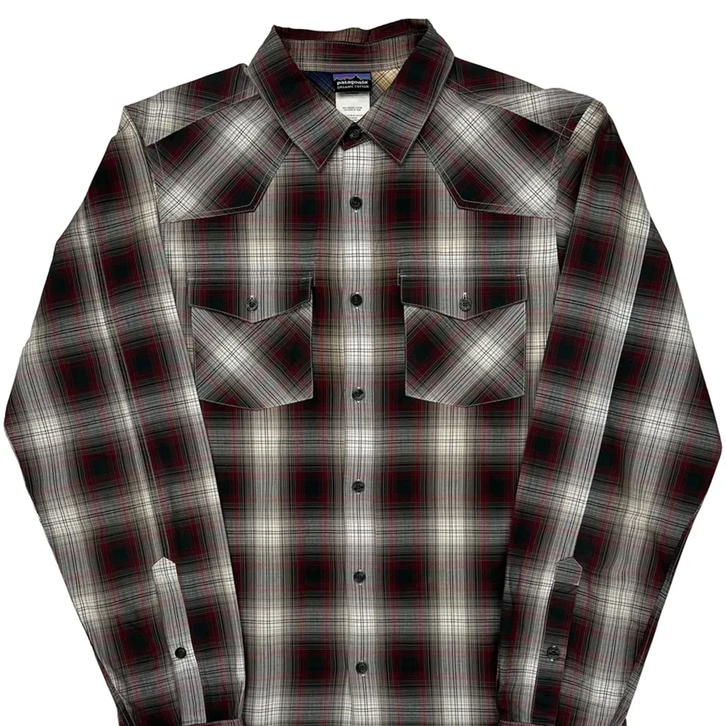Patagonia Checked Flannel Shirt - Small Multicoloured Cotton - Image 4