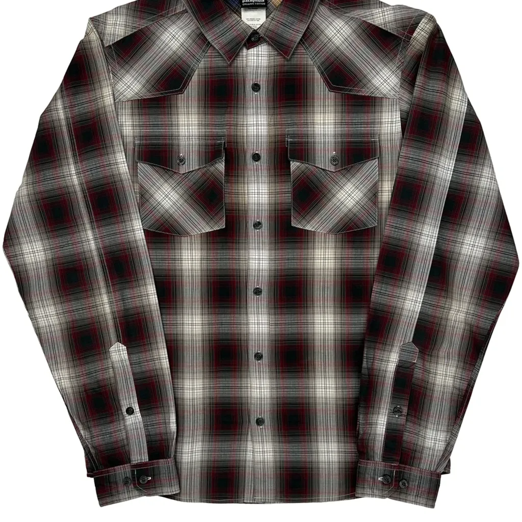 Patagonia Checked Flannel Shirt - Small Multicoloured Cotton - Image 5
