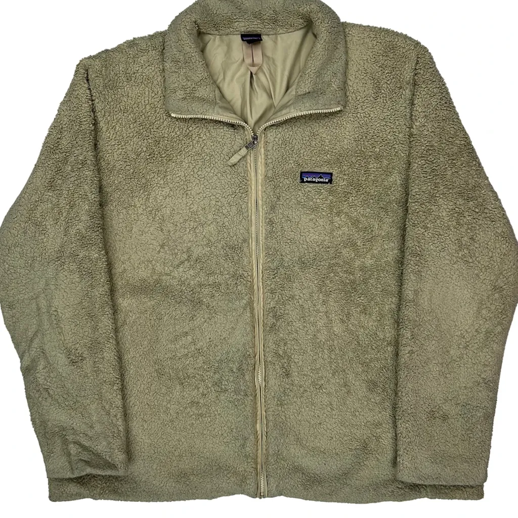 Patagonia Fleece Jacket - 2XL Beige Polyester - Image 4