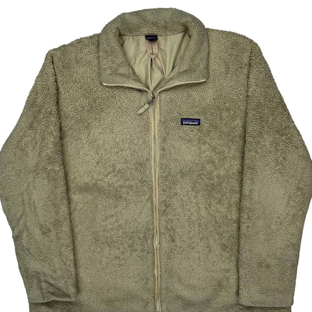 Patagonia Fleece Jacket - 2XL Beige Polyester - Image 5