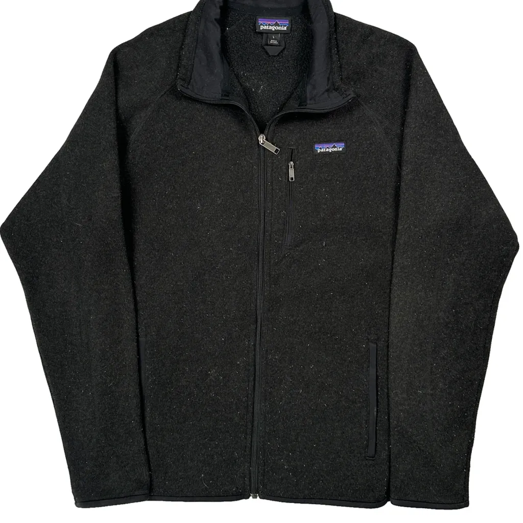 Patagonia Fleece Jacket - Large Black Polyester - Image 5
