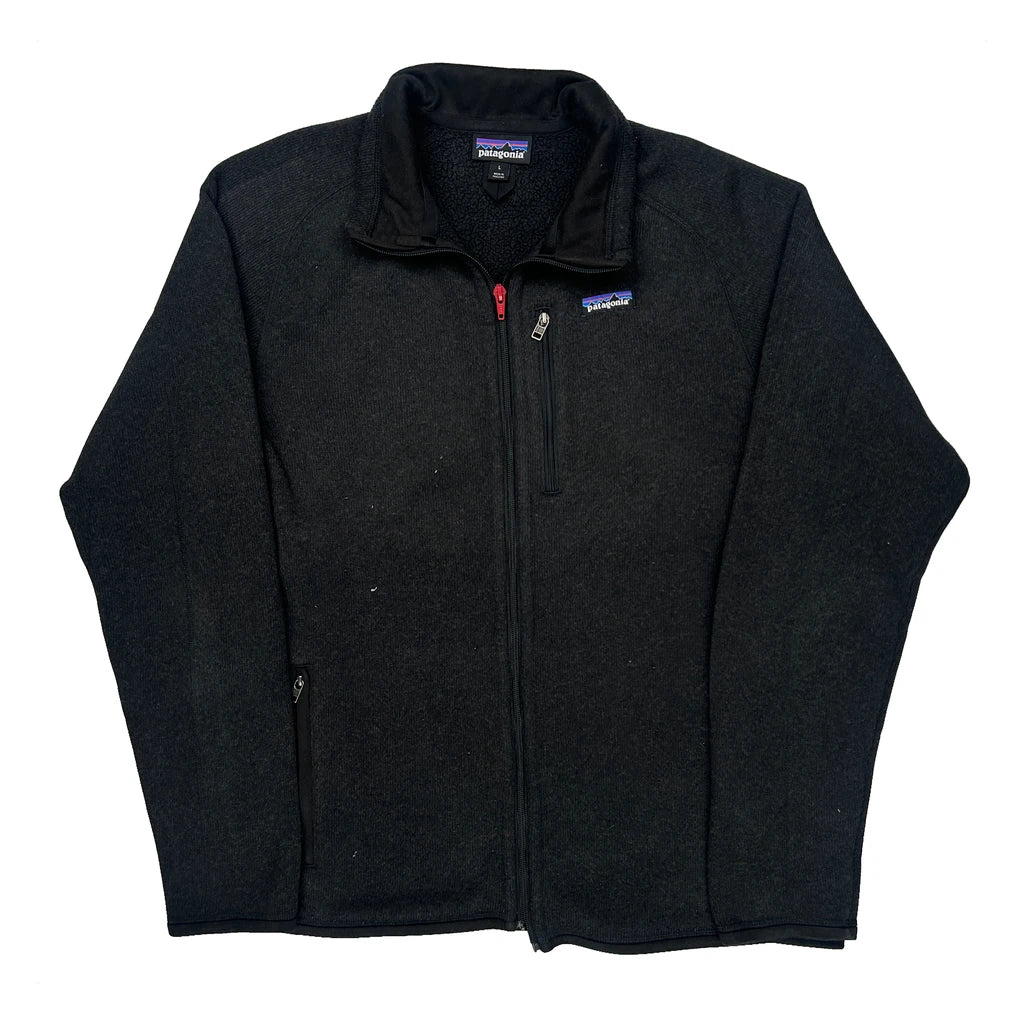 Patagonia Fleece Jacket - Large Black Polyester