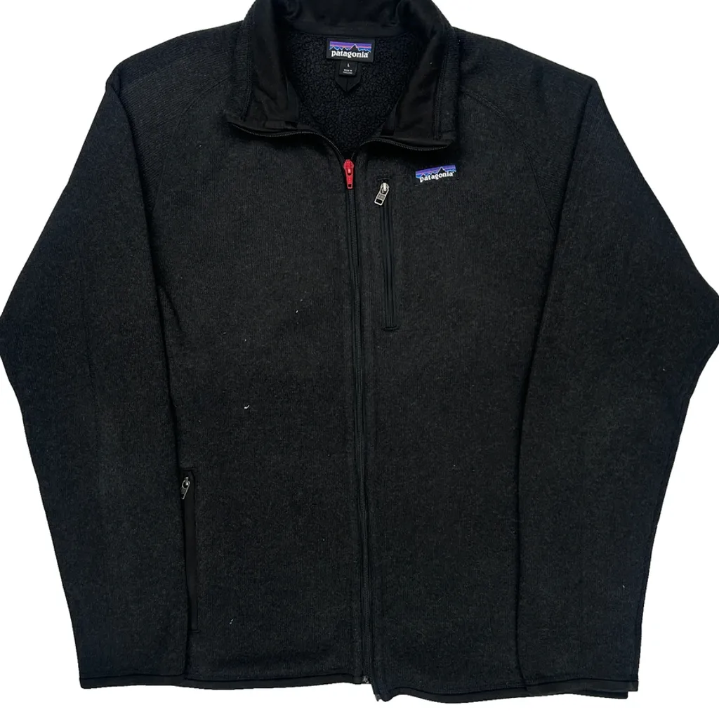 Patagonia Fleece Jacket - Large Black Polyester - Image 4