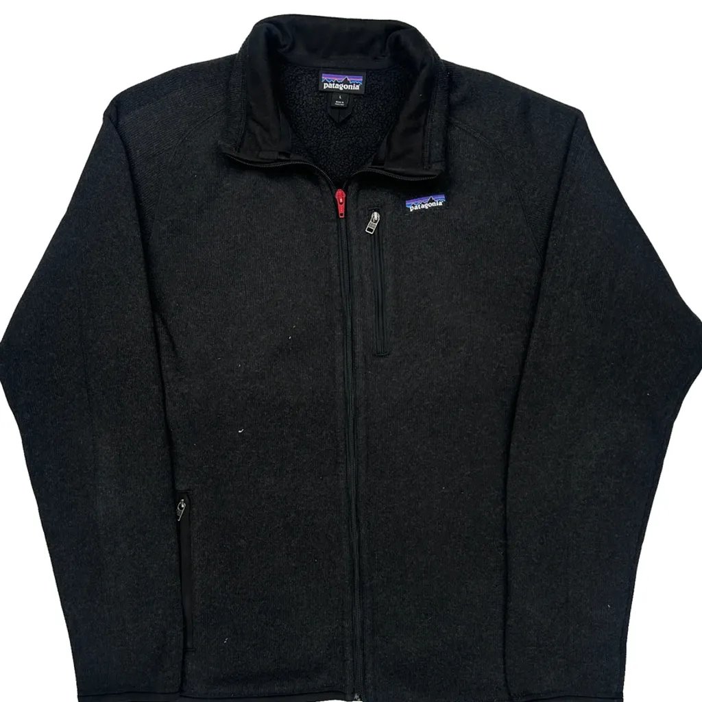 Patagonia Fleece Jacket - Large Black Polyester - Image 5