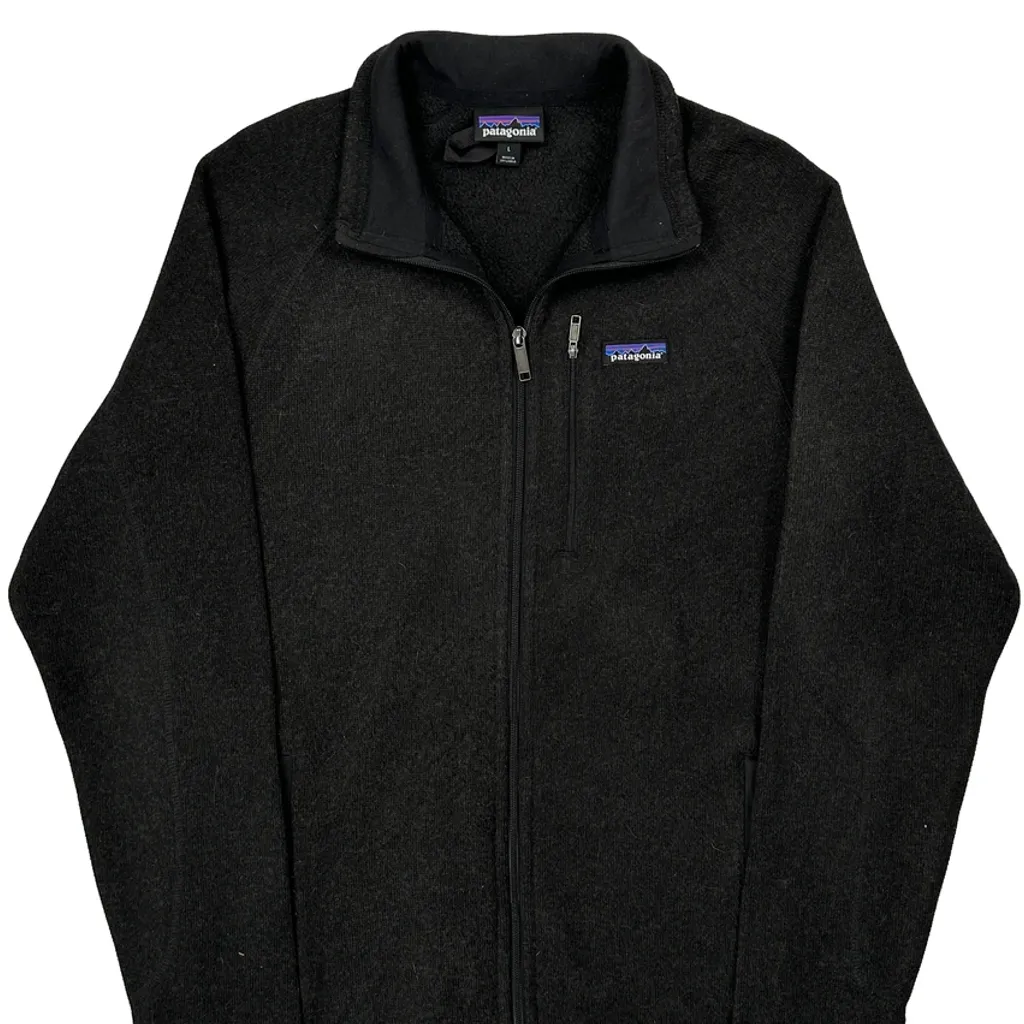 Patagonia Fleece Jacket - Large Black Polyester - Image 4