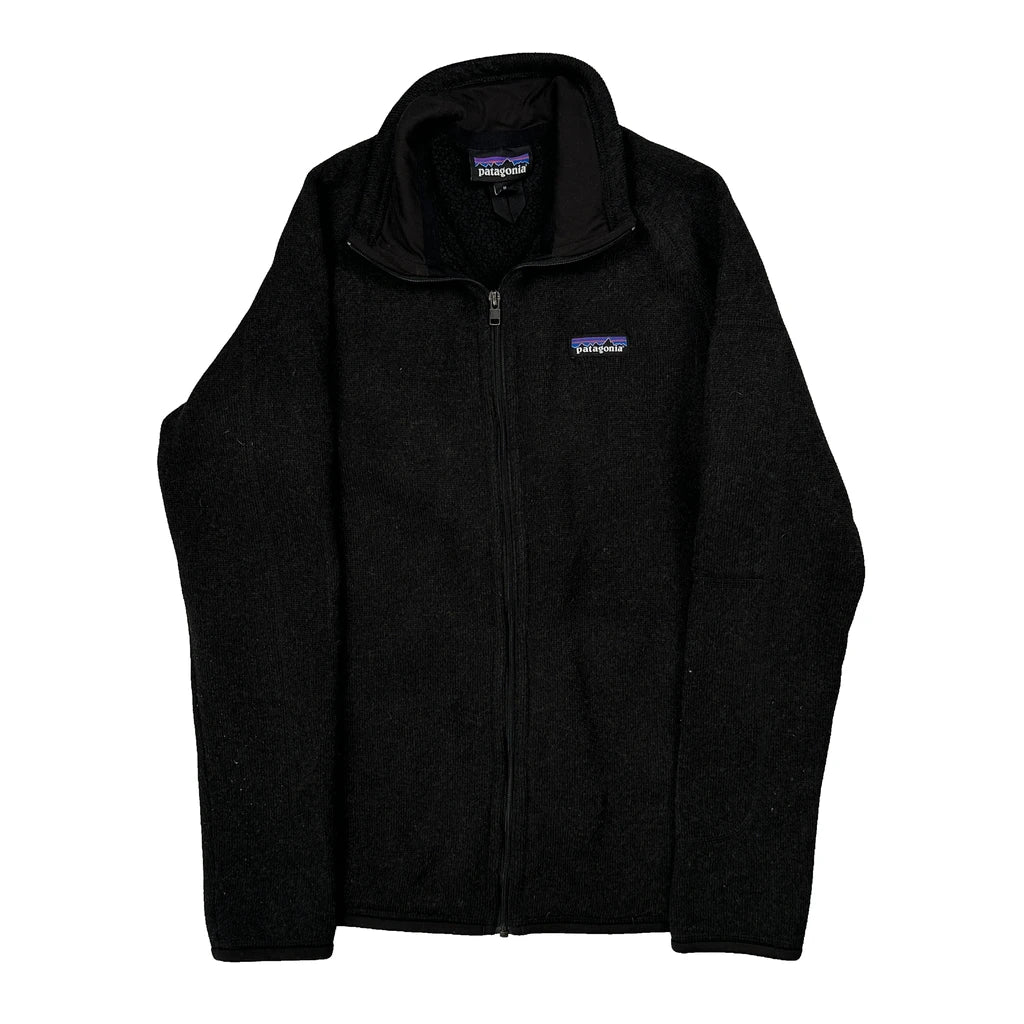 Patagonia Fleece Jacket - Medium Black Polyester
