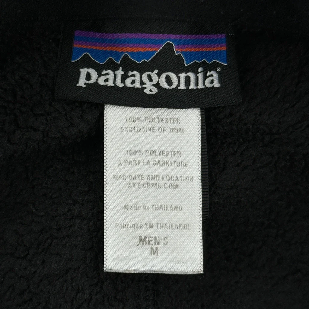 Patagonia Fleece Jacket - Medium Black Polyester - Image 3