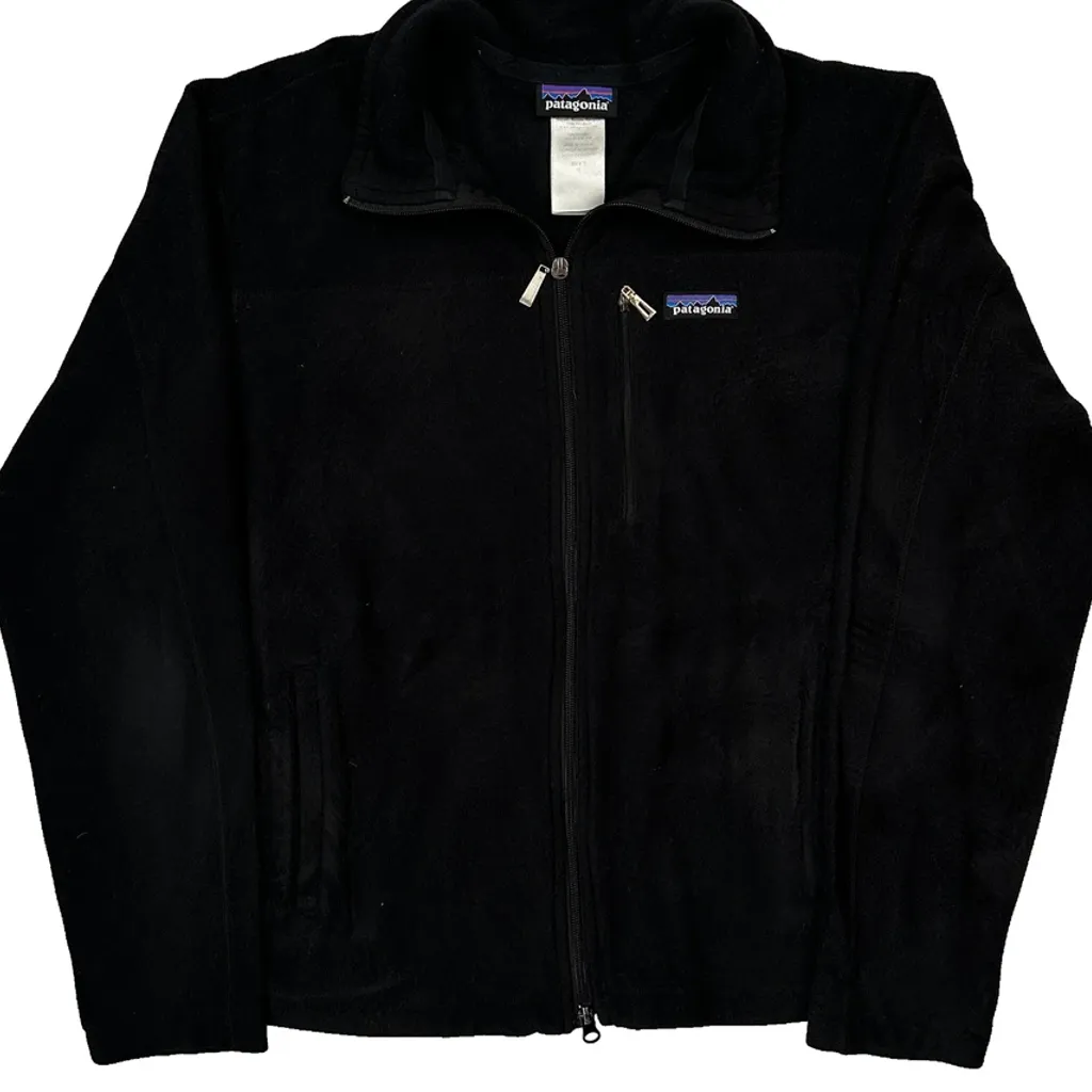 Patagonia Fleece Jacket - Medium Black Polyester - Image 4