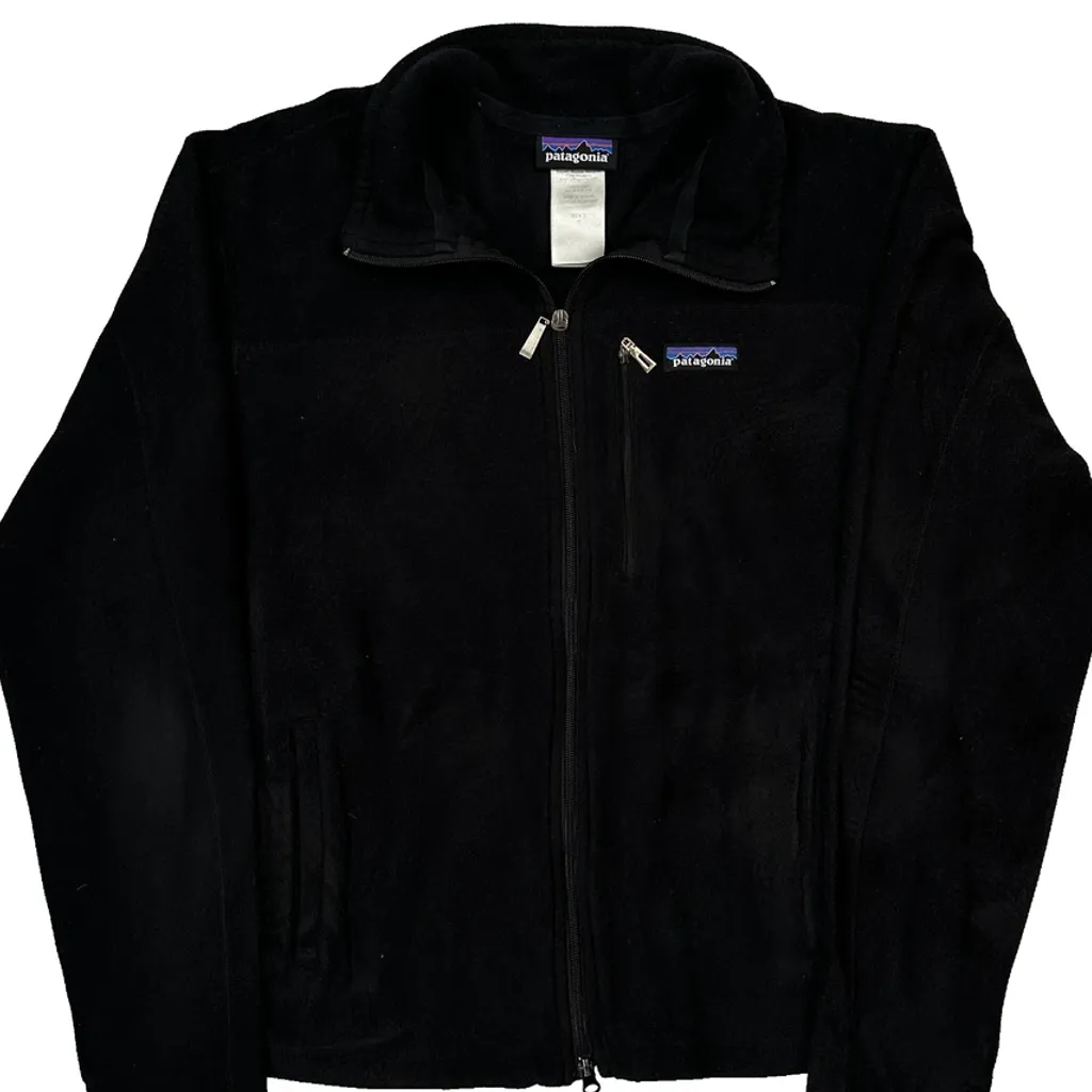Patagonia Fleece Jacket - Medium Black Polyester - Image 5