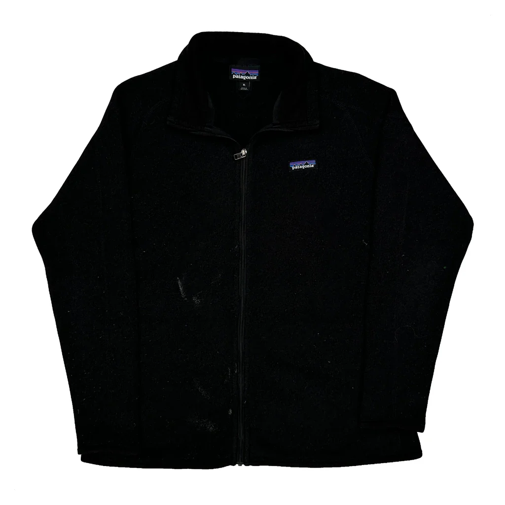 Patagonia Fleece Jacket - XL Black Polyester