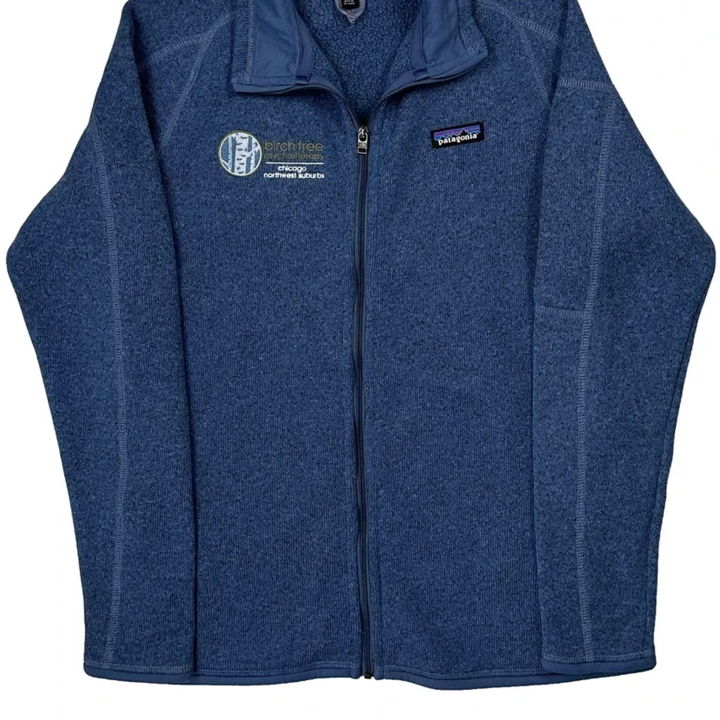 Patagonia Fleece Jacket - Large Blue Polyester - Image 5