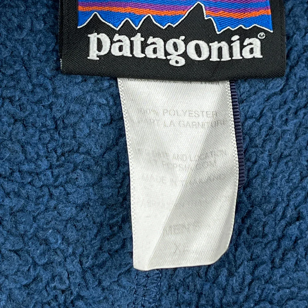 Patagonia Fleece Jacket - Small Blue Polyester - Image 4