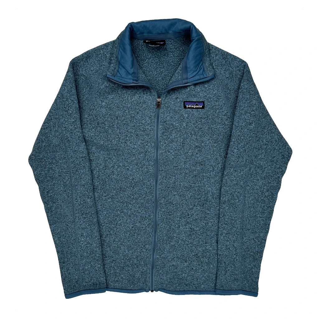 Patagonia Fleece Jacket - Small Blue Polyester