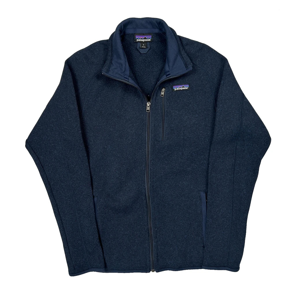 Patagonia Fleece Jacket - Small Blue Polyester